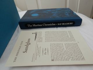 The Martian Chronicles - Heritage Press Edition in Slipcase with Sandglass 2