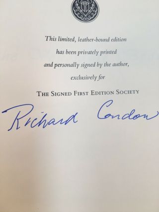 Franklin Library: Signed NEW: Richard Condon: The Venerable Bead: Mafia: Albania 2