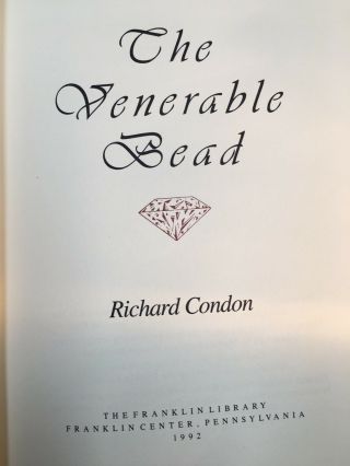 Franklin Library: Signed NEW: Richard Condon: The Venerable Bead: Mafia: Albania 3