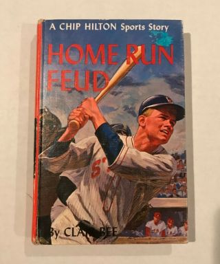 Scarce Chip Hilton Series,  " Home Run Feud ",  By Hall Of Fame Coach Clair Bee