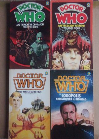Doctor Who X 4 Dr Who And The Deadly Assassin Etc.  First Printings 1970s/80s Pb
