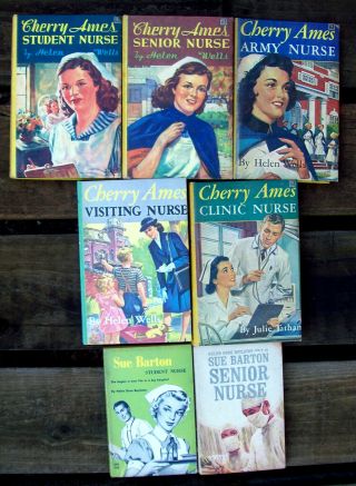 7 Vintage Books About Nurses/cherry Ames/sue Barton/fiction