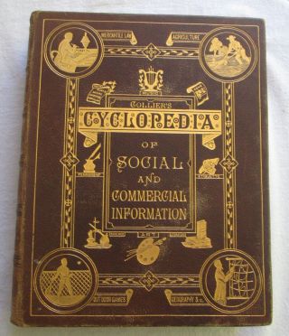 1893 Colliers Cyclopedia Of Social And Commercial Information