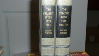 " 2 " The Greatest Story Ever Told And Ever By Fulton Oursler 1949 & 1951 1st Ed
