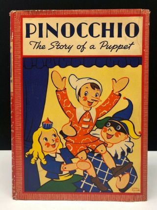 Pinocchio Collodi Illus.  Esther Friend Rand Mcnally Windmere Series 1939 Hc Dj