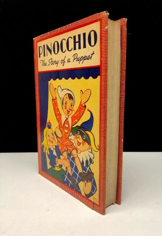 Pinocchio Collodi Illus.  Esther Friend Rand Mcnally Windmere Series 1939 HC DJ 5
