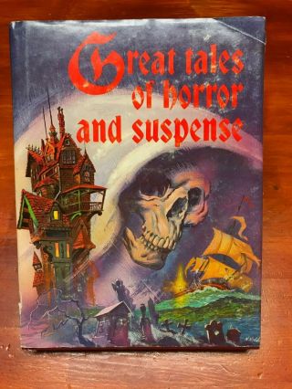 Vintage Halloween Book Great Tales Of Horror And Suspense Dracula,  Poe,  More