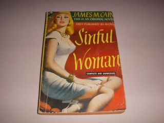 Sinful Woman By James M.  Cain,  Avon Book 174,  1948,  Vintage Paperback,  Gga