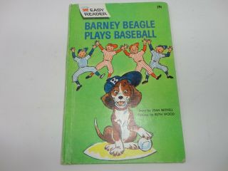 Barney Beagle Plays Baseball Jean Bethell Hardcover 1963 Easy Reader