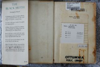 Georgette Heyer The Black Moth 1968 Hardcover Dust Jacket 2