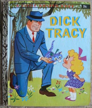 Vintage Little Golden Book Dick Tracy " A " 1st Edition