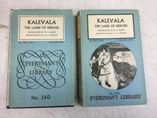 Kalevala The Land Of The Heroes 2 Volume Set W.  F.  Kirby - 1956 - Hc/dj Gc