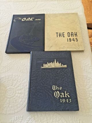 Adamson High School Dallas Texas The Oak Yearbooks 1943,  44,  45