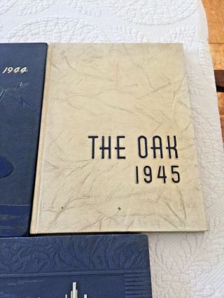 Adamson High School Dallas Texas The Oak Yearbooks 1943,  44,  45 3
