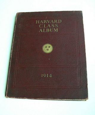Vtg 1914 Harvard University Class Album Yearbook,  Photos,  MA Gov.  L.  Saltonstall 2