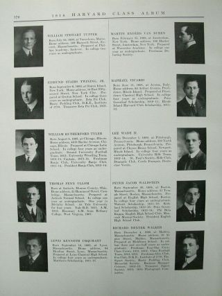 Vtg 1914 Harvard University Class Album Yearbook,  Photos,  MA Gov.  L.  Saltonstall 8