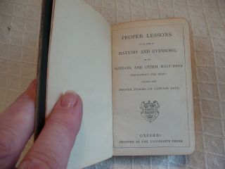 Late 19th C,  Calf Bound,  Book Of Proper Lessons,  C Of E