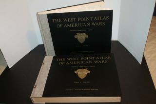 The West Point Atlas Of American Wars (1959) 2 Volumes Maps & Text First Ed
