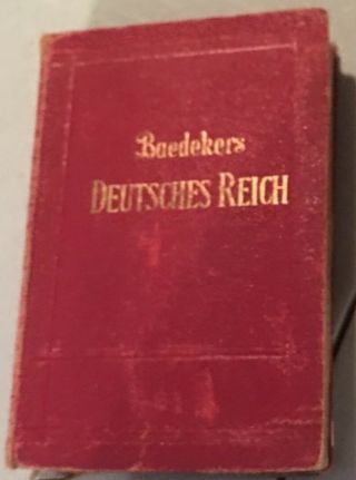 Baedekers Deutsches Reich 1936 Germany Travel Guide 6th Ed - - Complete Map Plus