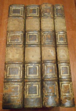 Poetical Of John Milton - 4 Volumes Printed In Oxford 1824