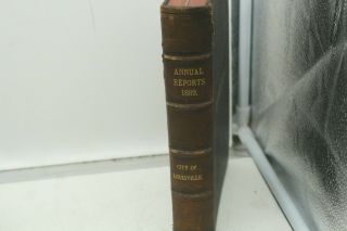 1889 Annual Report Of The City Of Louisville Ky