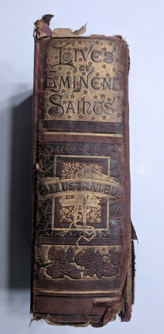 Lives Of Eminent Saints 1880 Antique Book Bible Rev Alban Butler religion 3