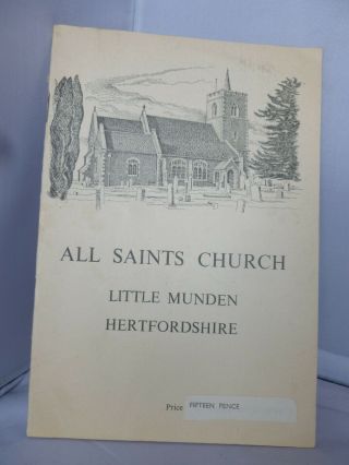 All Saints Church - Little Munden - Hertfordshire - Guide C1967