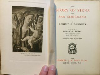 1902 The Story Of Siena And San Gimignano - 1 Folding Map,  Ill By Helen James