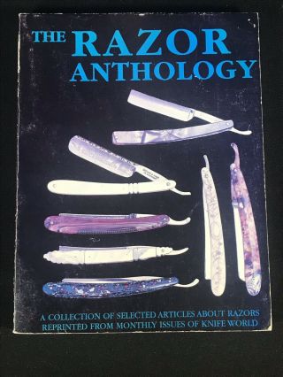 The Razor Anthology 1995 Straight Razor Book From Knife World
