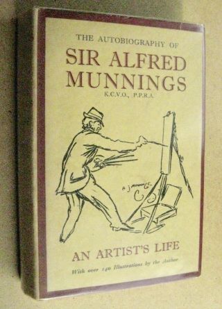 Alfred Munnings An Artist’s Life Autobiography Illus 1st Ed 1950