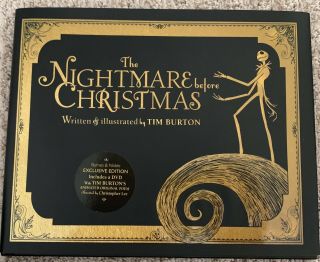 The Nightmare Before Christmas Signed By Tim Burton Special Edition Dvd Poem