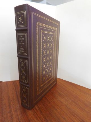1983 John Steinbeck Grapes Of Wrath Franklin Library Leather Book