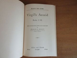 Old VIRGIL ' S AENEID BOOKS I - VI Book TROY MYTHOLOGY JOURNEY TO ITALY LEGEND MYTH 2