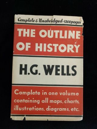 Collectible Hardback - H.  G.  Wells,  The Outline Of History,  Mar.  1930 Edition