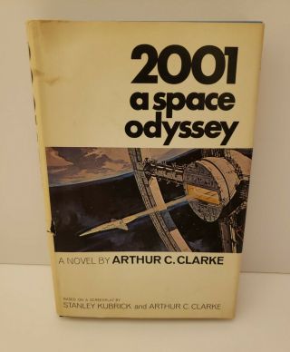 2001 A Space Odyssey Arthur C.  Clarke Book Club Edition 1968 Dj Hardcover