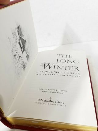 The Long Winter - LAURA INGALLS WILDER,  Easton Press: 30a 6