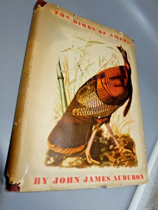 John J.  Audobon 1944 Birds of America hardcover with DJ 2