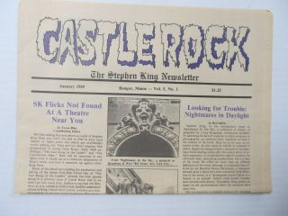 Stephen King - The Castle Rock Newsletter January 1989 Vol 5 Number 1 - Flawless