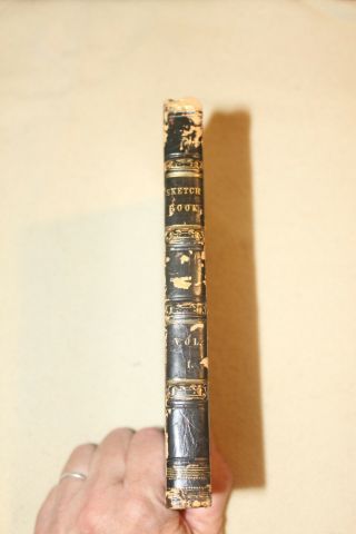 The Sketch - Book Of Geoffrey Crayon Gent.  Vol I Philadelphia 1839 Book Leather Bi