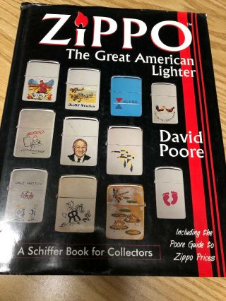 Zippo Book " The Great American Lighter " By David Poore With Older Lighters