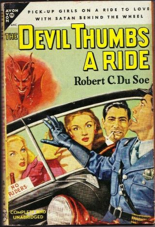 Devil Thumbs A Ride Avon 208 1949 Vg Cond.  1st Print Vintage Paperback Scarce
