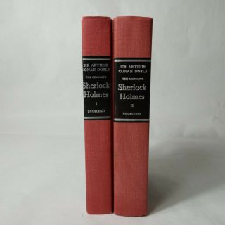The Complete Sherlock Holmes 2 Volumes Doubleday Books Sir Arthur Conan Doyle