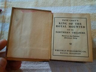 1937 Big Little Book ZANE GREY ' S King of the Royal Mounted and the Northern. 4