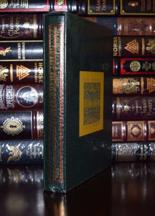 Hobbit By J.  R.  Tolkien Leather Bound Deluxe Collector 