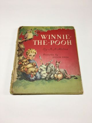 Vintage 1946 Winnie The Pooh By A.  A.  Milne Book