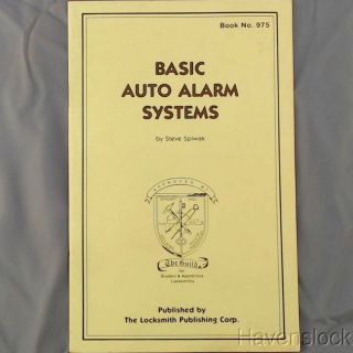 Basic Auto Alarm Systems (vintage,  Locksmithing,  How - Tos)