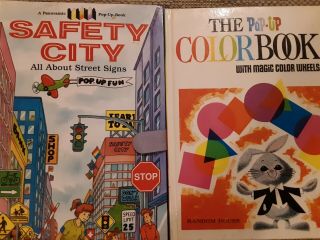 The Pop - Up Color Book & Safety City Vintage Children 
