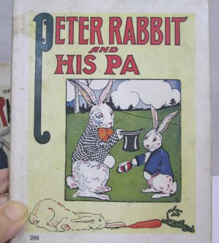 Vtg Three Book Set Peter Rabbit and Pa Goes to School Tales of 1916 - 17 3