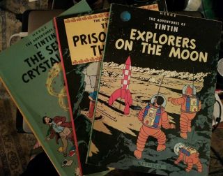 Herge The Adventures Of Tintin Explorers On The Moon,  2 /1st Am Ed.  Tin Tin Bks