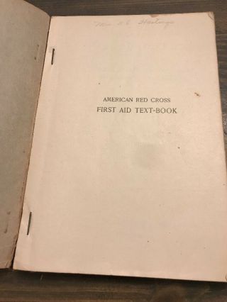 1940 American Red Cross First Aid Text - Book Revised WW2 Vintage 4